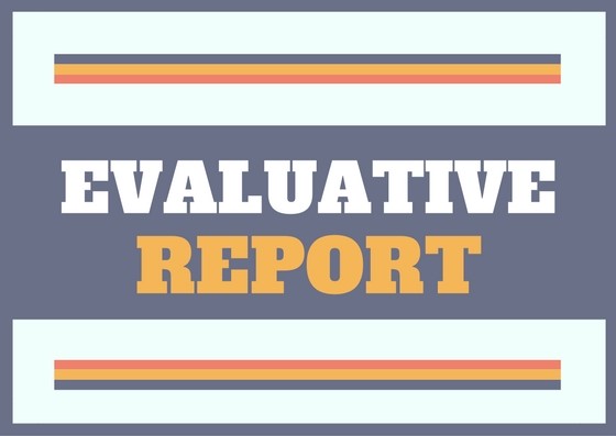 Evaluative report image